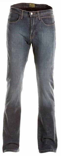 Kevlar spijkerbroek, niet te onderscheiden van normale spijkerbroek.