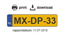 Direct printen of pdf rapport downloaden
